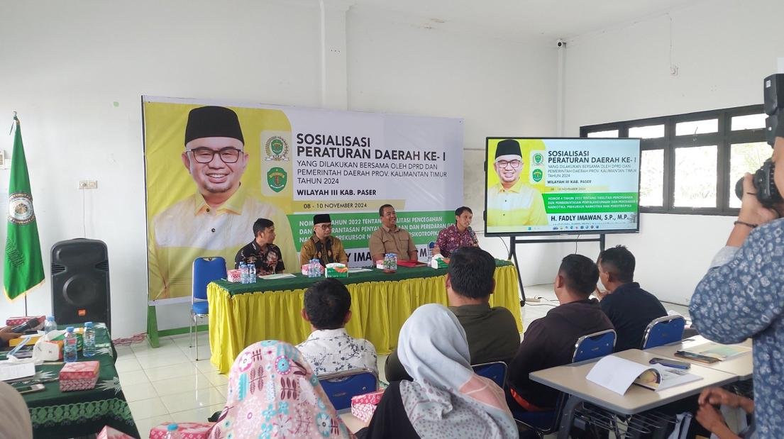Fadly Imawan Sosialisasikan Perda Pencegahan Narkotika di Tanah Grogot